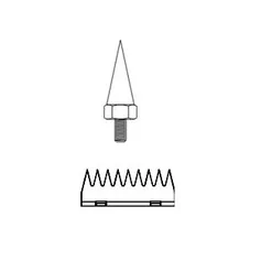 Elektrodespiss til EP-tang for gris