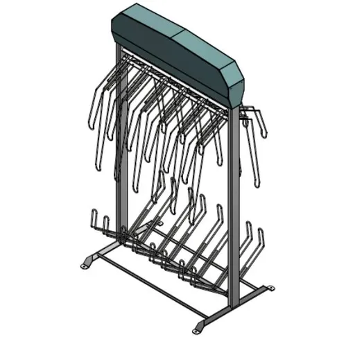 Tørkestativ til arbeidstøy og støvler 
