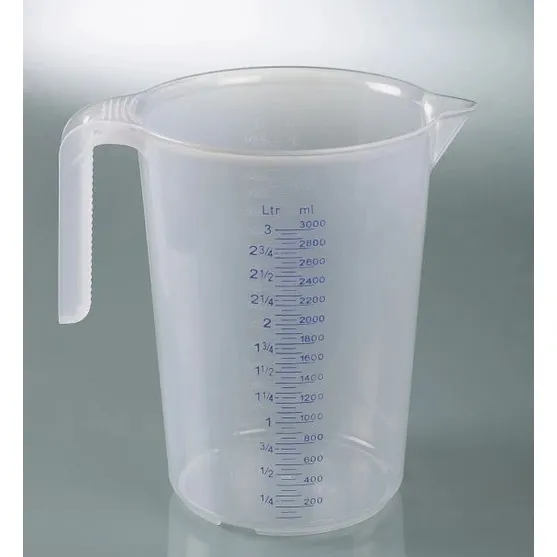 Målebeger 3L PP m/gradering