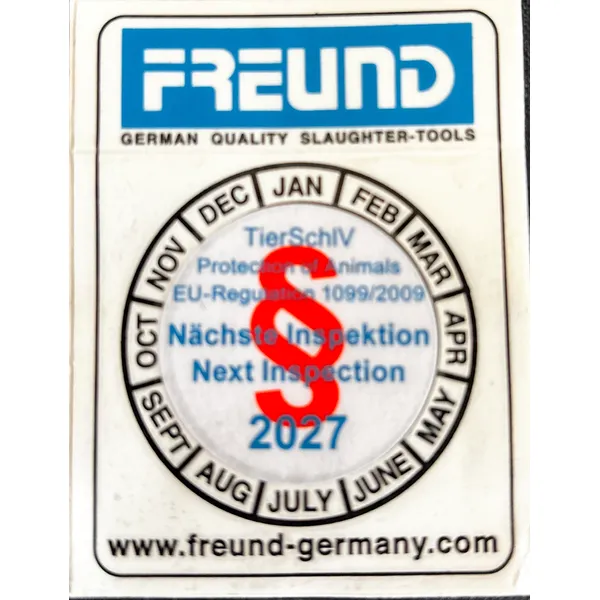 Sertifisering Freund Schermer bedøvelsesskap