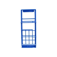 Knivholder blå til 3 kniver + knivstål