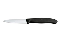 Skrellekniv 8cm, sort skaft