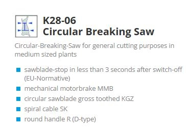 Freund K28-06 oppdelingssag, 1800W