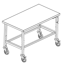 Arbeidsbord hev/senk