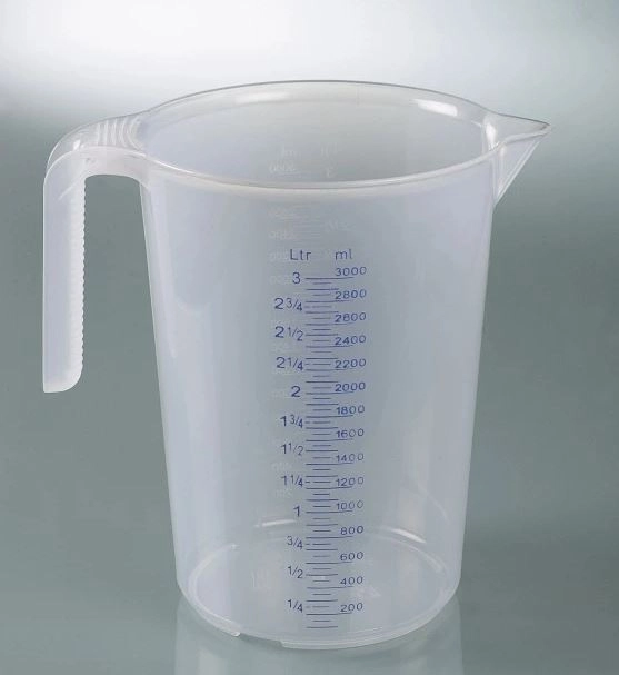 Målebeger 3L PP m/gradering