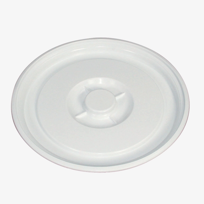 Lokk til 35L rund beholder hvit