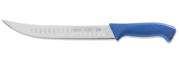 Trimmekniv 26cm bølgeslipt, sort