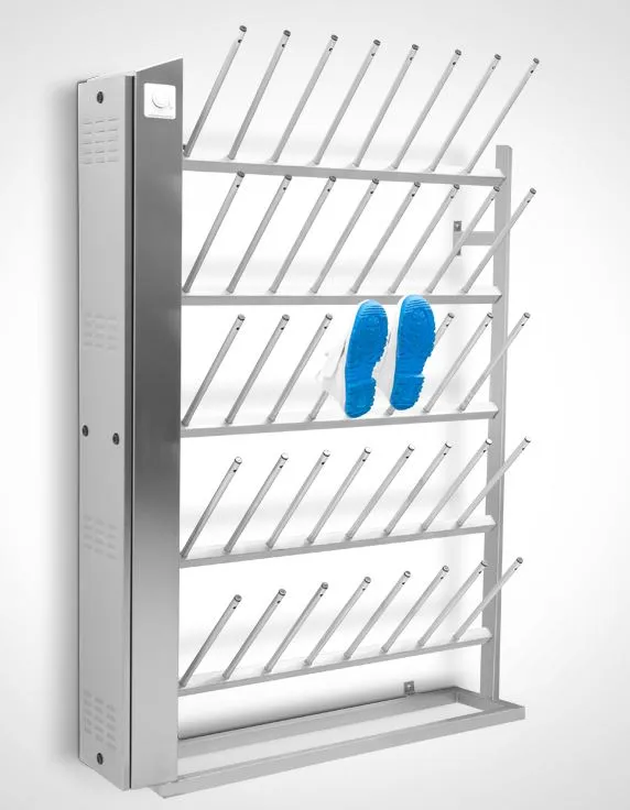 Støveltørrer 10par m/varmluft, veggmodell