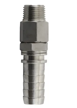 Svivelkobling 1/2" gjenger med 1/2" slangestuss