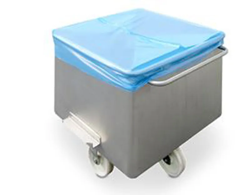 Plasthette blå PE til 200l eurobin