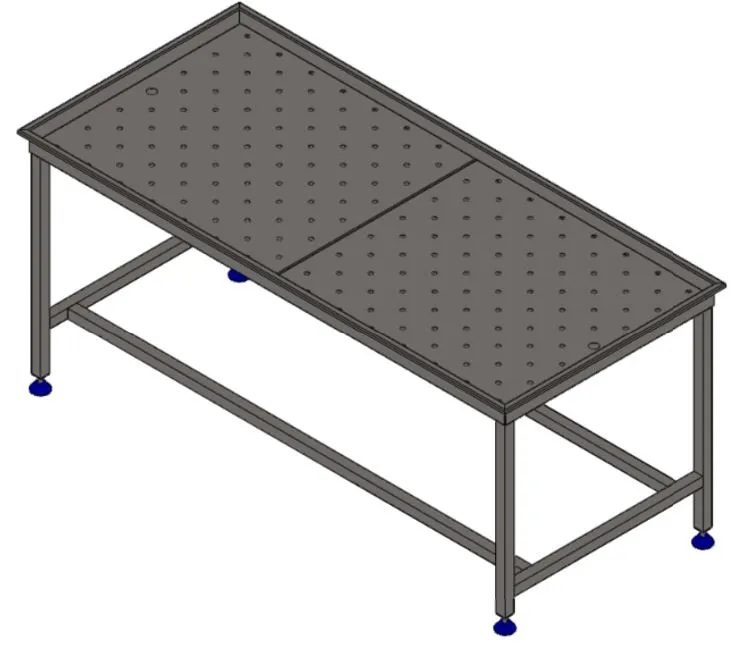 Arbeidsbord med drenering 