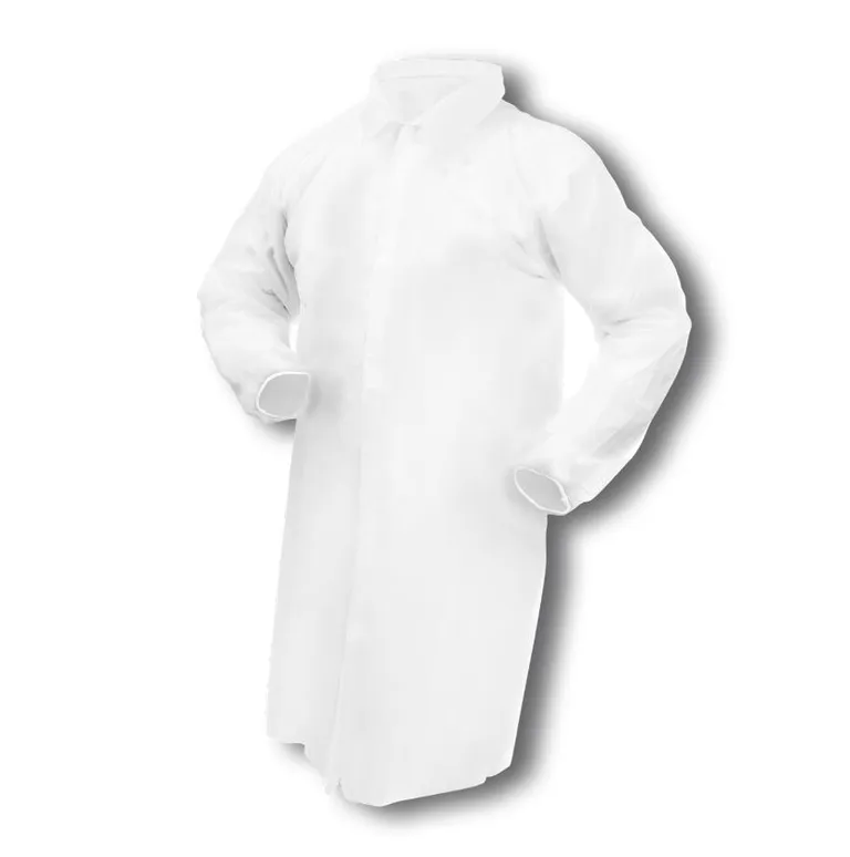 Besøksfrakk PP hvit 2XL