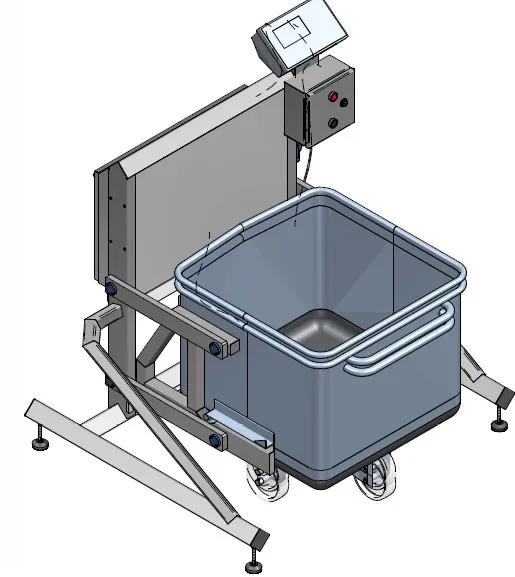 Vekt til 200/300L vogner, stasjonær