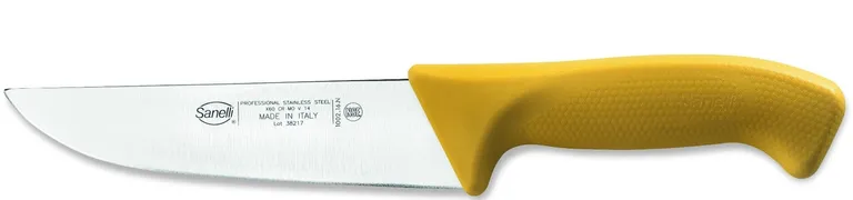 Slaktekniv 16cm rett, sort skaft