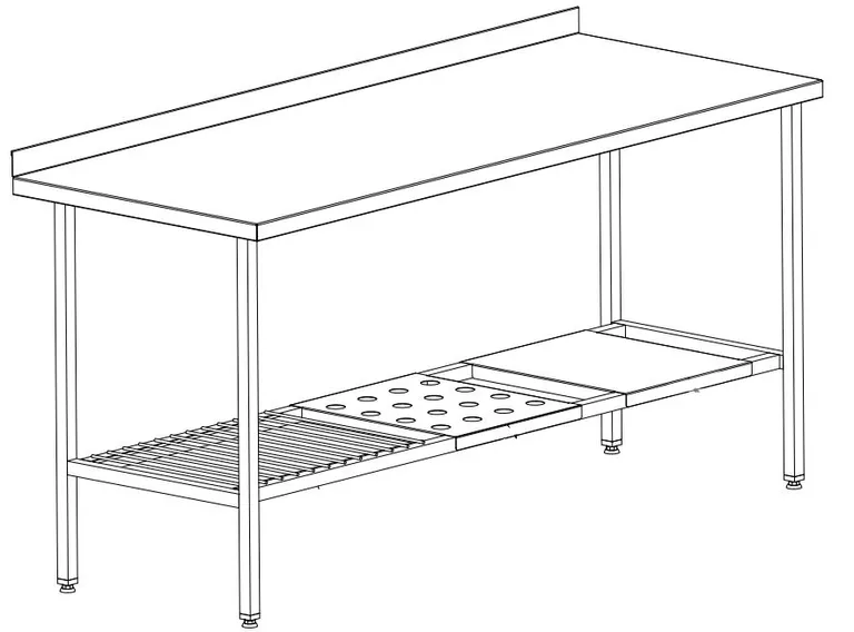 Arbeidsbord RF med underhylle 