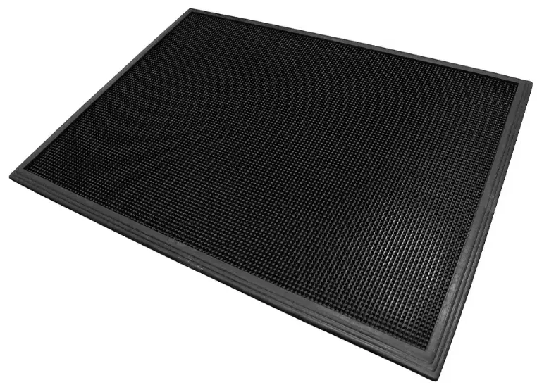 Gulvmatte, rengjørende med gummiknotter