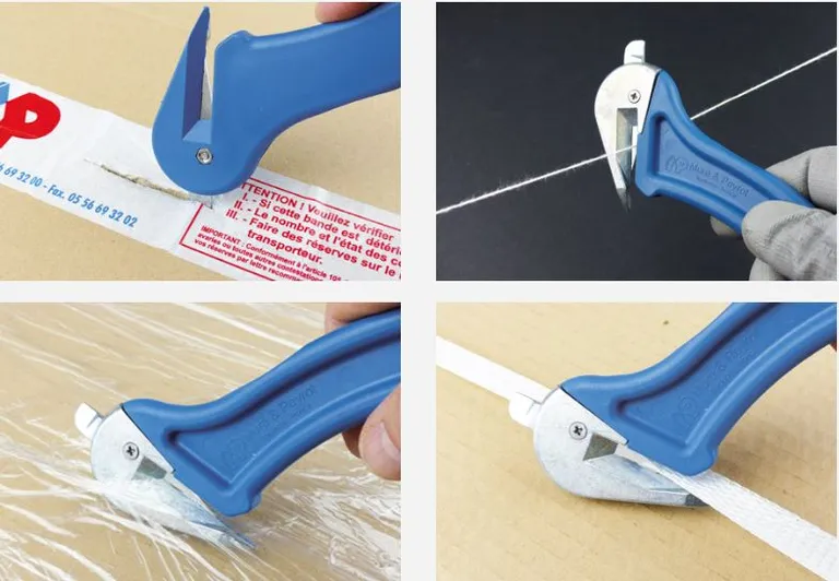 Detektbar emballasjekniv forsterket