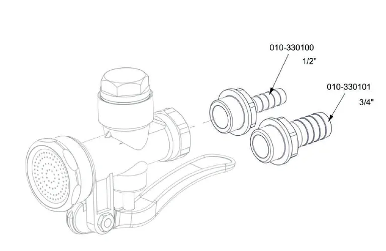 Slangekobling 1/2" Schermer