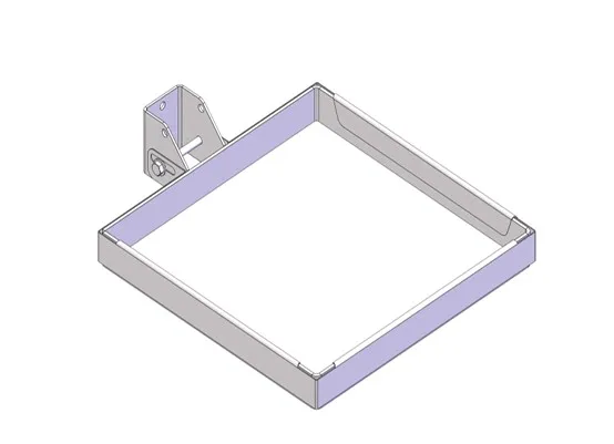 Sekkestativ 350x350mm veggmontert