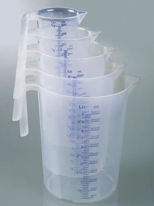 Målebeger 5L PP m/gradering