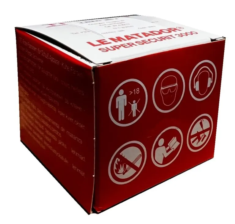 Skudd rød, 27.cal til Matador boltepistol, 500stk i eske